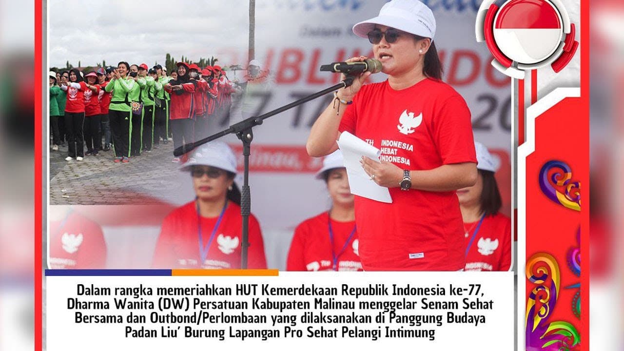 DW Persatuan Kabupaten Malinau Gelar Senam Bersama dan Outbond