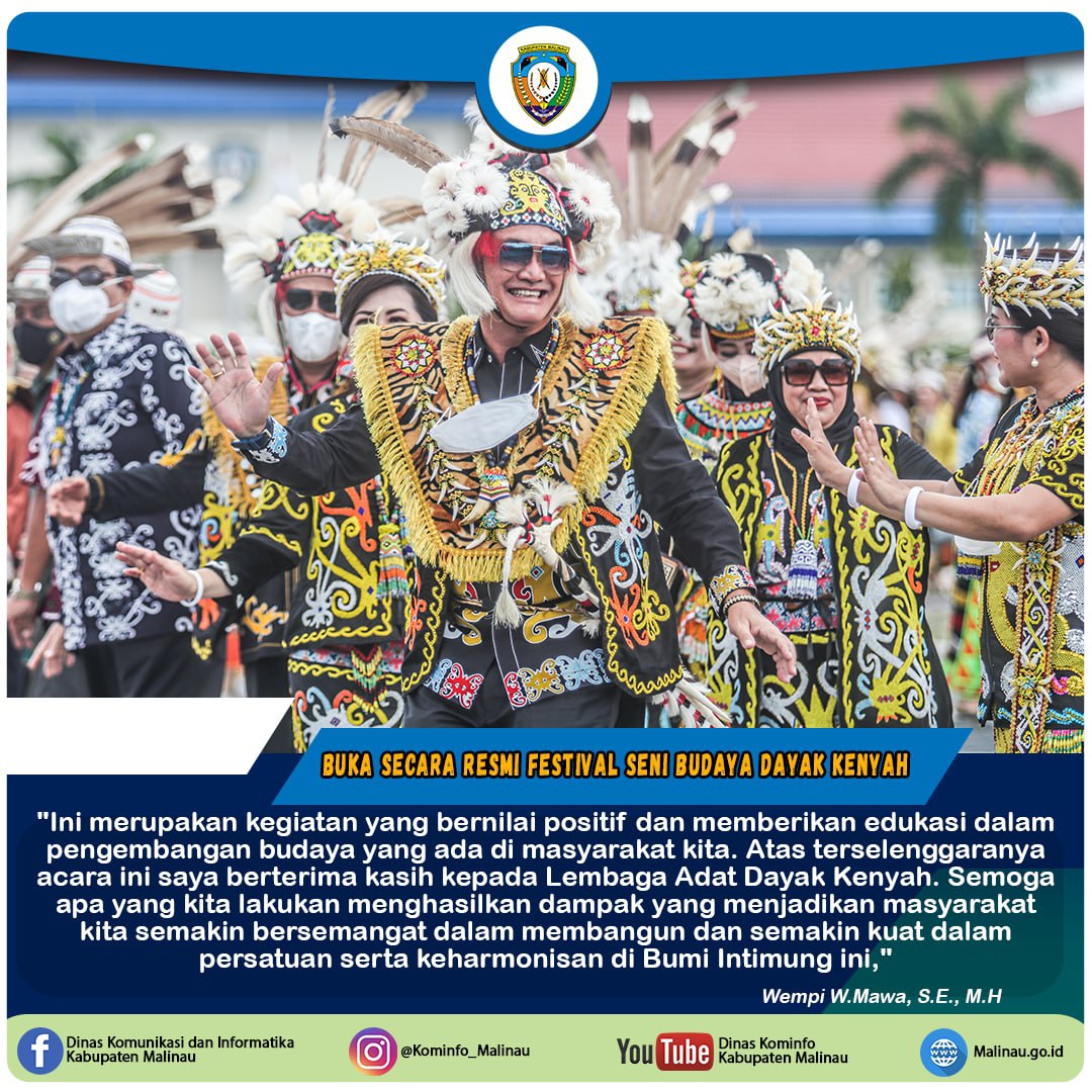 bupati-buka-secara-resmi-pagelaran-dan-festival-seni-budaya-dayak-kenyah-kabupaten-malinau