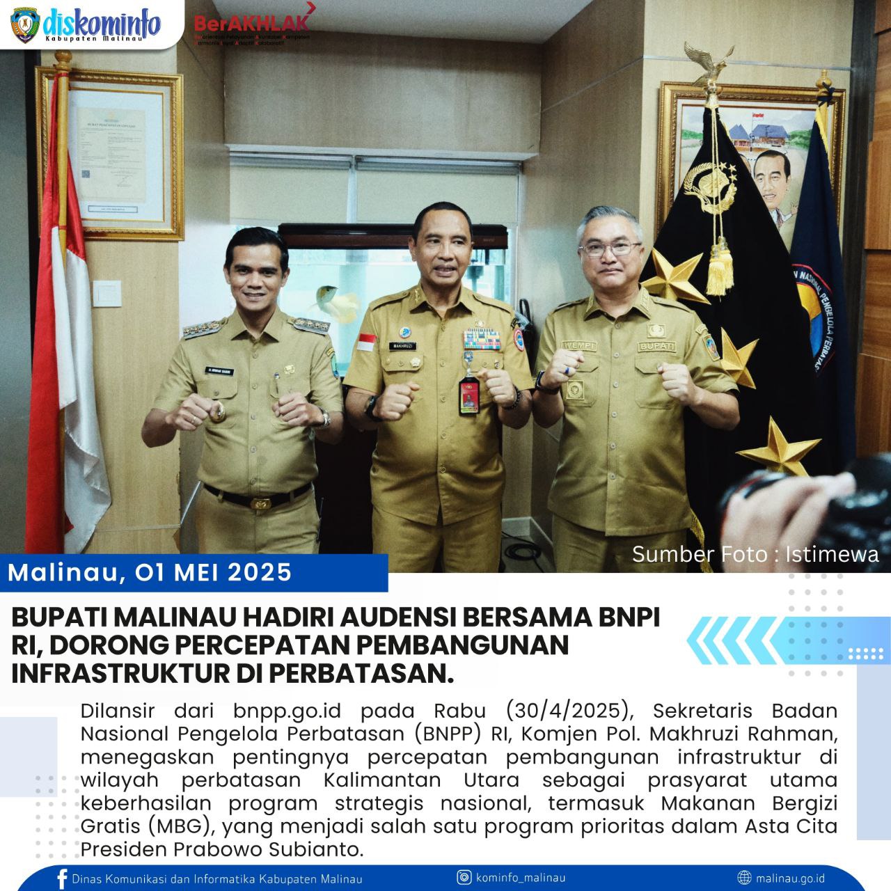 bupati-malinau-hadiri-audensi-bersama-bnpp-ri--dorong-percepatan-pembangunan-infrastruktur-di-perbatasan