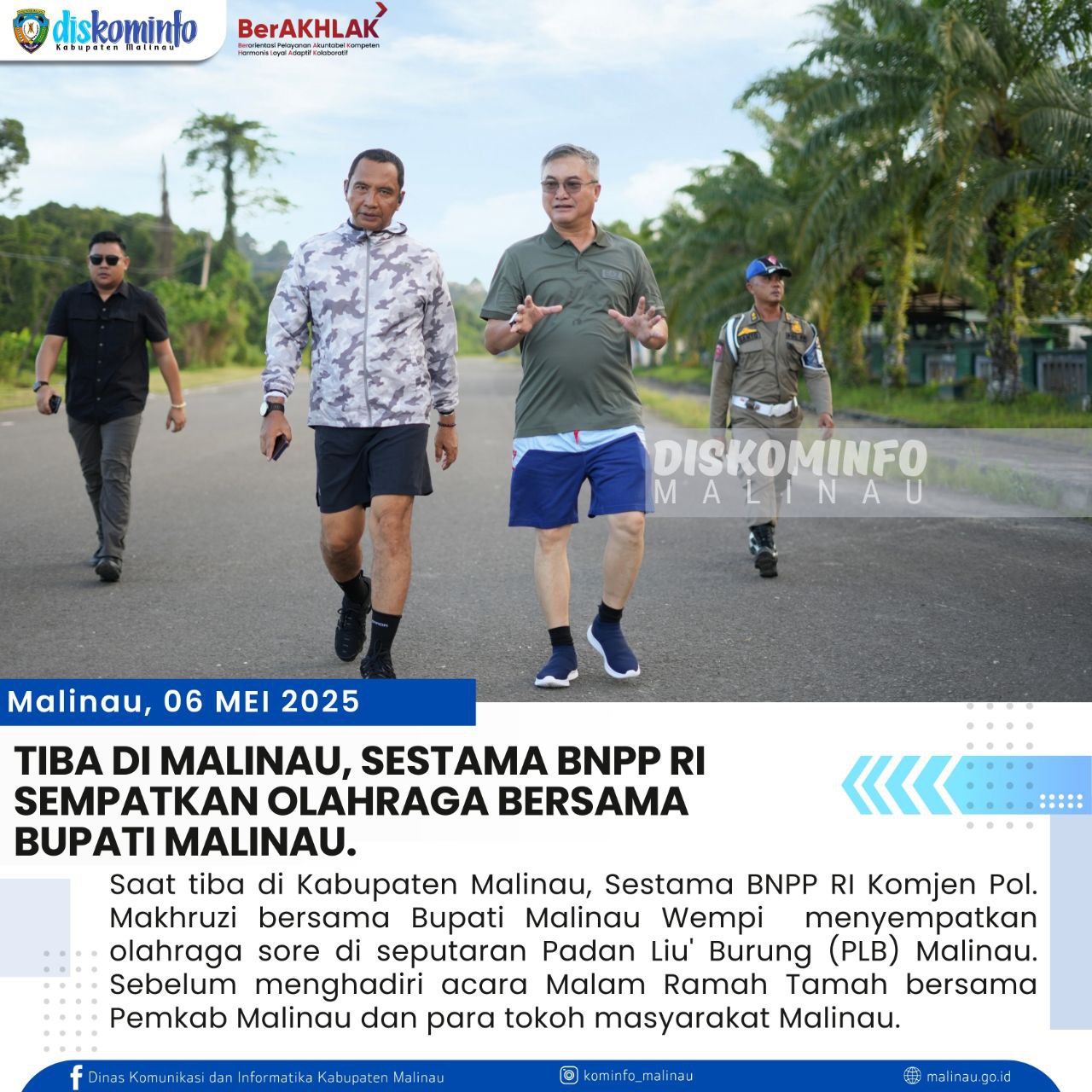 tiba-di-malinau--sestama-bnpp-ri-sempatkan-olahraga-bersama-bupati-malinau