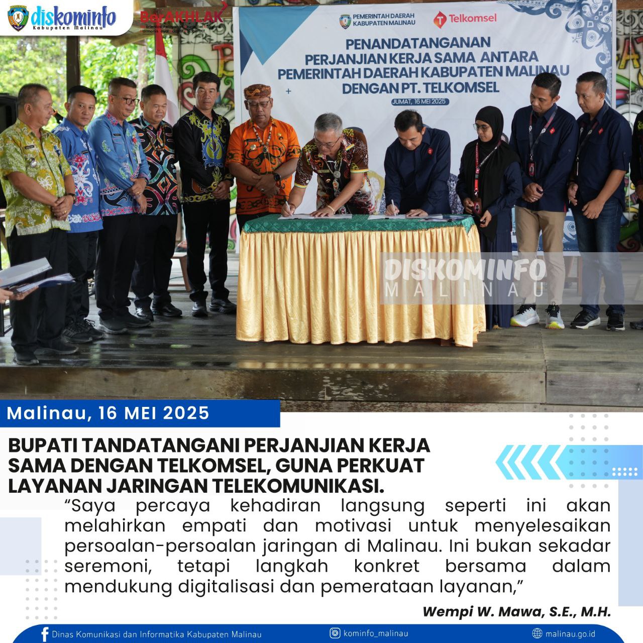 bupati-dan-telkomsel-tandatangani-perjanjian-kerjasama--guna-perkuat-layanan-jaringan-telekomunikasi-di-malinau