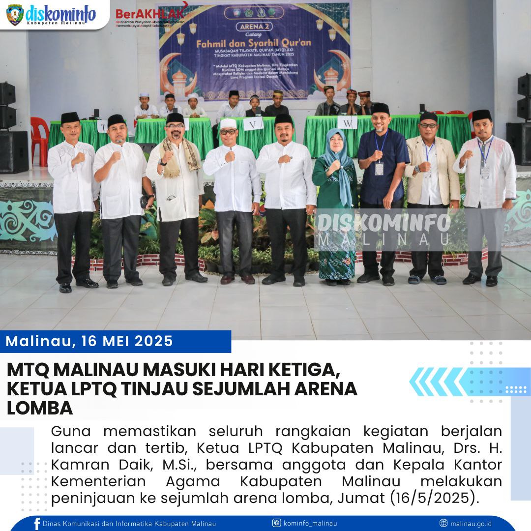 mtq-malinau-masuki-hari-ketiga--ketua-lptq-tinjau-sejumlah-arena-lomba