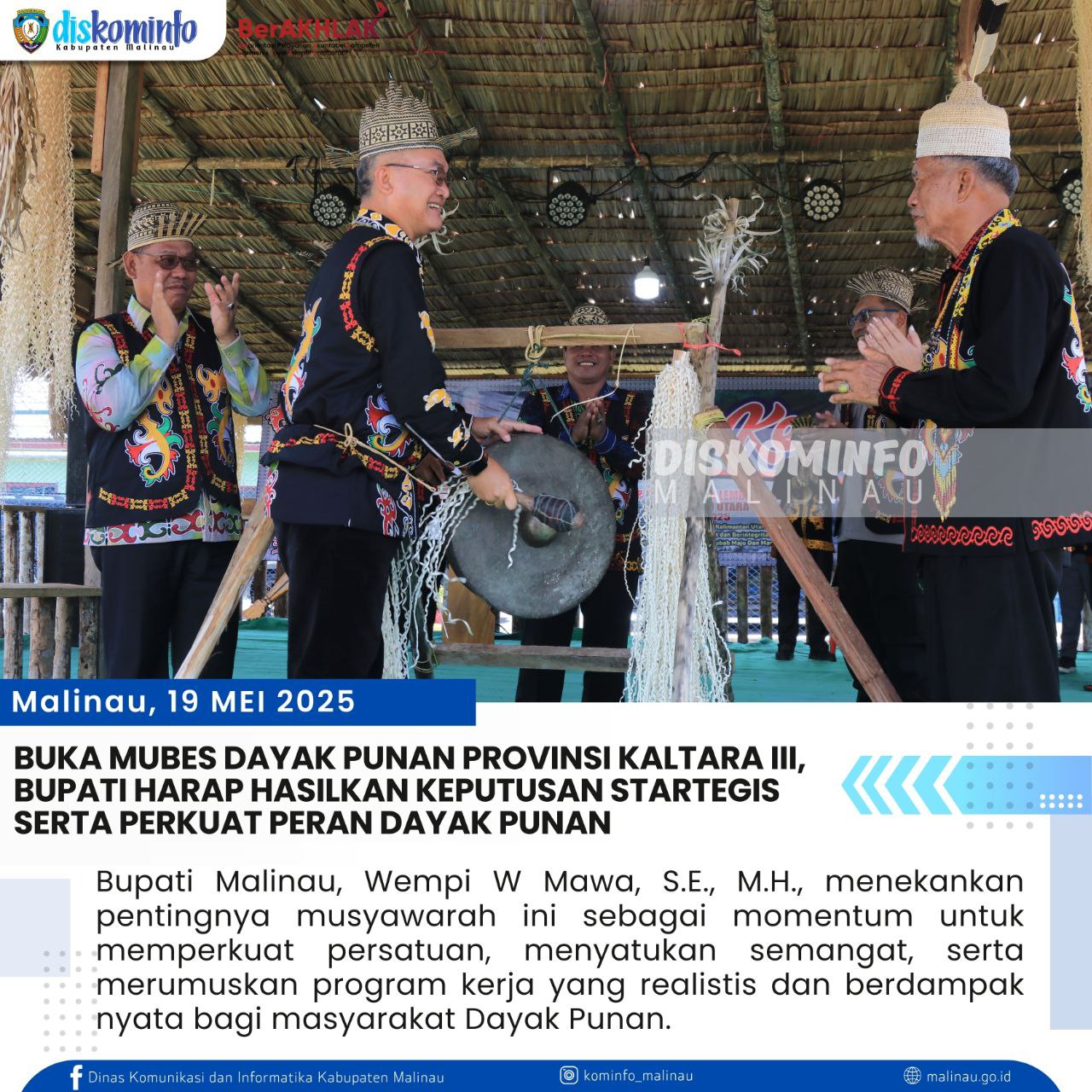 buka-mubes-dayak-punan-provinsi-kaltara-iii--bupati-harap-hasilkan-keputusan-startegis-serta-perkuat-peran-dayak-punan