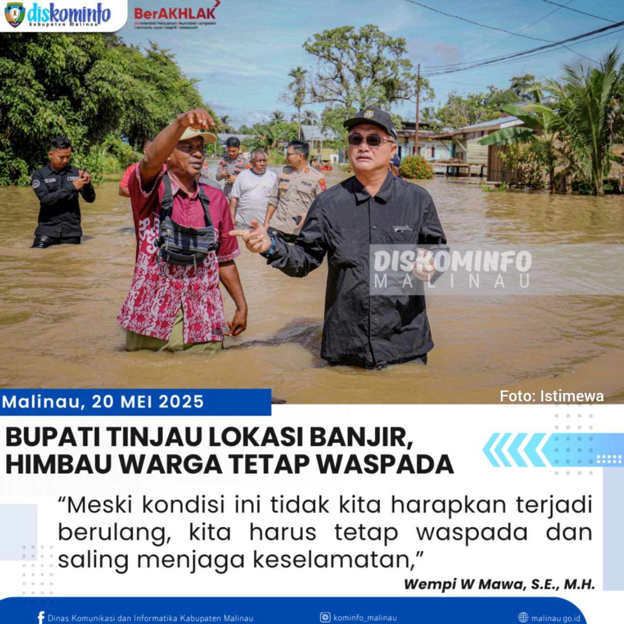 bupati-tinjau-lokasi-banjir--himbau-warga-tetap-waspada