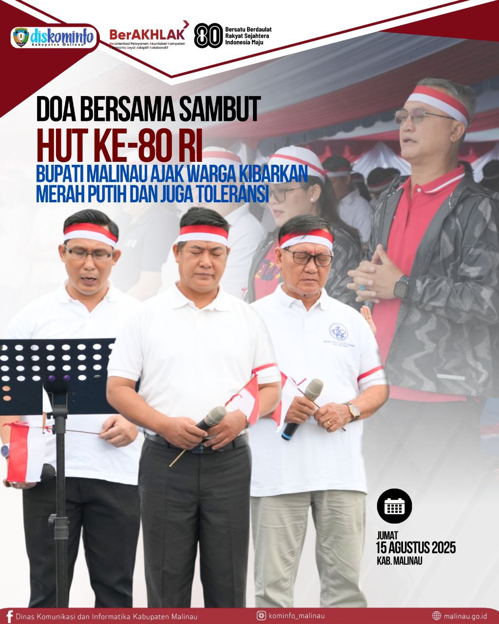 doa-bersama-sambut-hut-ke-80-ri--bupati-malinau-ajak-warga-kibarkan-merah-putih-dan-jaga-toleransi-