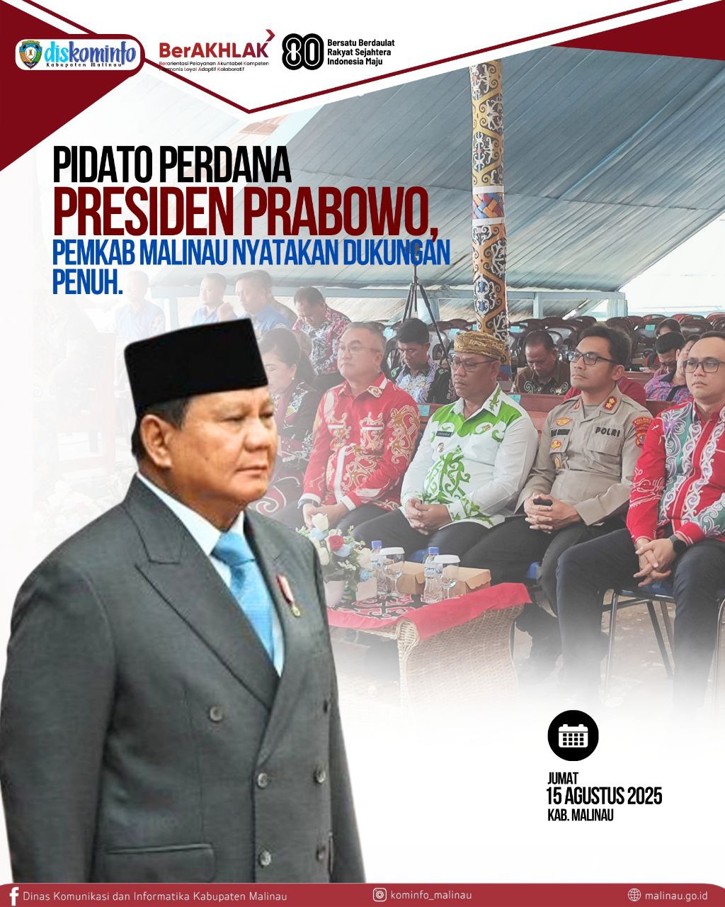 pidato-perdana-presiden-prabowo--pemkab-malinau-nyatakan-dukungan-penuh